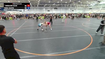 120 lbs Champ. Round 1 - Emmaline Kouw, Unattached vs Emma Mantei, Unattached