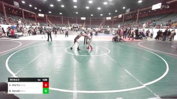 100 lbs Rr Rnd 3 - Armani Martin, Stout Wrestling Academy vs Brandon Sewell, NM Gold