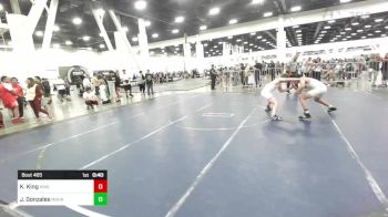 126 lbs Consi Of 8 #2 - Krew King, King Wrestling vs Julio Gonzales, Mohave WC