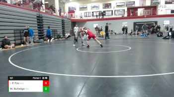 197 lbs Cons. Round 2 - Porter Fox, Western Colorado vs Marvelous Rutledge, Notre Dame (Ohio)