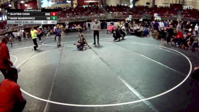80 lbs Cons. Round 2 - Slayten Cook, Broken Bow Wrestling Club vs Baer Majerowicz, The Best Wrestler