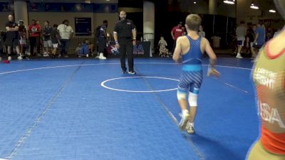 77 lbs Cons. Quarters - Cain Carter, Pinnacle Wrestling Club vs Saul Heist-Levine, Bozeman Wrestling Club