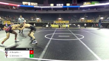157 lbs Final - Andrew Burgette, Liberty University vs Chad Simmons, The Apprentice School