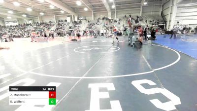 113 lbs Consi Of 32 #1 - Zaphyr Musshorn, CT vs Brody Wolfe, NC