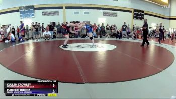 132 lbs Cons. Round 4 - Cullen Crowley, Fighting Irish Wrestling Club vs Maximus Quiroz, Region Wrestling Academy