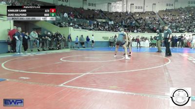 120 lbs Consi Of 16 #2 - Kinsler Lamb, Altus JH vs Jake Halford, Mangum Wrestling