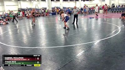 165 lbs Round 4 (10 Team) - Tyson Rice, Team Montana Willston vs Gabriel Mcclimon, Florida Elite Wrestling Academy