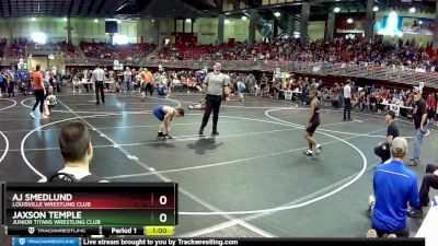 85 lbs Champ. Round 1 - Aj Smedlund, Louisville Wrestling Club vs Jaxson Temple, Junior Titans Wrestling Club