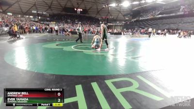 3A 160 lbs Cons. Round 2 - Andrew Bell, Spanaway Lake vs Ever Yamada, Edmonds-Woodway