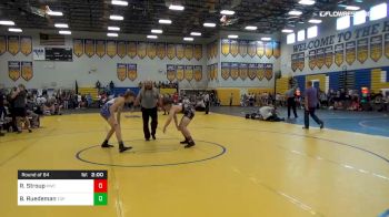 132 lbs Round Of 64 - Ryan Stroup, Pirates Wrestling Club vs Brenton Ruedeman, Top Gun Wrestling Academy