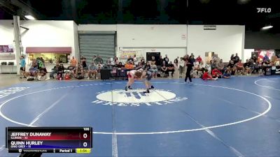 106 lbs Semis & 3rd Wb (16 Team) - Jeffrey Dunaway, Illinois vs Quinn Hurley, Ohio Grey