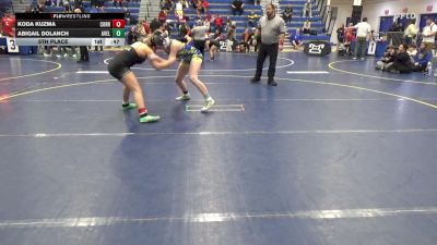 142 lbs 5th Place - Koda Kuzma, Corry vs Abigail Dolanch, Avella