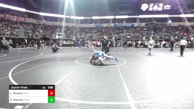 130.8 lbs Quarterfinal - Luisa Rivera, Darkhorse WC vs Emma Paunov, Honey Badgers Wrestling Club