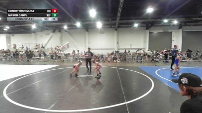 54 lbs Consi Of 8 #1 - Conor Yoshimura, California Grapplers vs Mason Cantu, Wlv Jr Wrestling