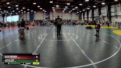 100 lbs Rd# 3 12:00pm Friday - Alyis Brown, Dynasty Deathrow vs Jayce Day, Team Michigan