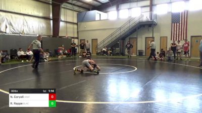 80 lbs Quarterfinal - Nolan Coryell, Unattached vs Rocco Rappe, Black Sheep