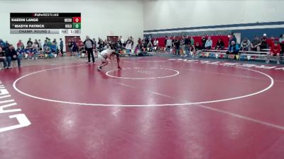 160 lbs Champ. Round 2 - Masyn Patrick, Holdingford vs Kaedin Lange, Martin County Red Bulls