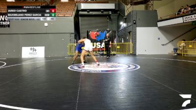 Junior Boys - 157 lbs Cons. Round 4 - Jared Castro, Legacy Wrestling Center vs Maximiliano Perez Garcia, Hollister High School Wrestling