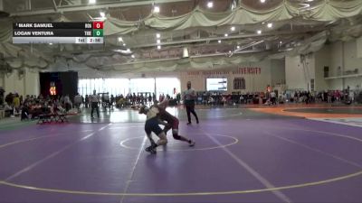 141 lbs Champ. Round 2 - Mark Samuel, Roanoke College vs Logan Ventura, Thiel