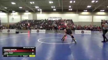 133 lbs Placement Matches (16 Team) - Josh Post, RIT vs Robbie Precin, North Central