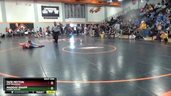 86 lbs Round 3 - Maddax Knapp, Marion Wolves vs Tate Peyton, East Buchanan