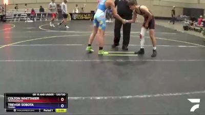 120/130 Round 3 - Trevor Sobota, Tinora vs Colton Whittaker, Frankenmuth