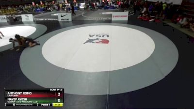 126 lbs Cons. Round 1 - Anthony Romo, California vs Nayef Ayesh, Golden State Wrestling Club