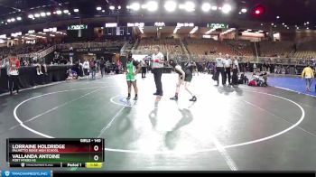 140 lbs Cons. Round 3 - Vallanda Antoine, Fort Myers HS vs Lorraine Holdridge, Palmetto Ridge High School