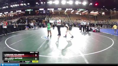 140 lbs Cons. Round 3 - Vallanda Antoine, Fort Myers HS vs Lorraine Holdridge, Palmetto Ridge High School