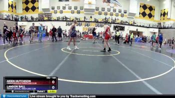 130 lbs Cons. Semi - Aiden Hutchison, Crawfordsville Wrestling Club vs Landon Ball, Triton Central Wrestling Club