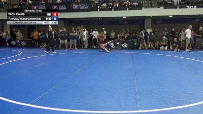 98 lbs Champ. Rd Of 16 - Troy Evans, Team PA vs Apollo Rojas-Crawford, Bear Cave Wrestling Club
