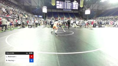 160 lbs Rnd Of 256 - Lane Robinson, Illinois vs Brenden Heying, Iowa