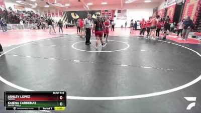 235 lbs Cons. Round 3 - Kaiena Cardenas, Santa Paula vs Ashley Lopez, Tustin