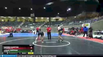 220 lbs Round 2 (4 Team) - Hayden Hampton, 6A Newberg vs Logan Hartman, 6A Bend