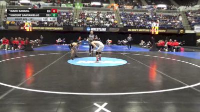 141 lbs Semifinal - Mark Samuel, Roanoke vs Vincent Santaniello, TCNJ
