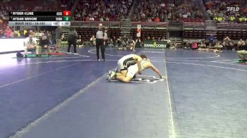 1A-150 lbs 7th Place Match - Aydan Groom, North Mahaska vs Ryder Cline, AC/GC