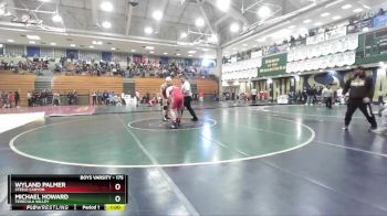 175 lbs Champ. Round 1 - Wyland Palmer, Steele Canyon vs Michael Howard, Temecula Valley