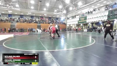 175 lbs Champ. Round 1 - Wyland Palmer, Steele Canyon vs Michael Howard, Temecula Valley
