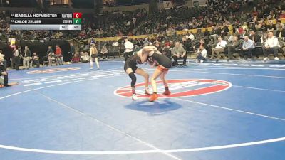 100 Class 1 lbs Cons. Round 3 - Isabella Hofmeister, Plattsburg vs Chloe Zeller, Stover