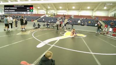 80 lbs Round 3 (4 Team) - Ezra Harris, Sanderson Wrestling Academy vs Wyatt Robbins, Altamont