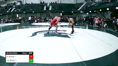 197 lbs 5th Place Match - Kael Wisler, Michigan State vs Carter Grewe, Northern Illinois