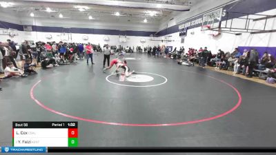 160 lbs Champ. Round 1 - Yasar Faizi, Kent Meridian vs Liam Cox, Columbia (White Salmon)