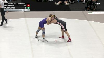 197 lbs Round 1 (16 Team) - Kalob Runyon, Northern Iowa vs Cason Howle, NC State