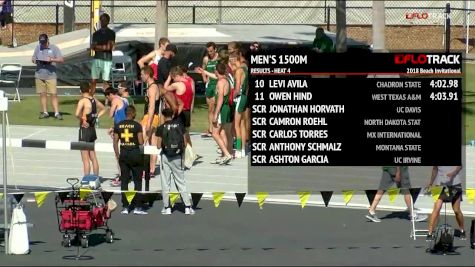 Men's 1500m, Heat 5
