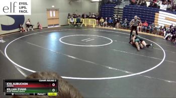 105 lbs. Champ. Round 3 - Kya Aubuchon, DeSoto vs Killian Evans, Blue Springs South