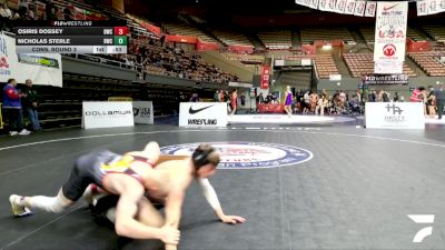 Cadet Boys Lower - 138 lbs Cons. Round 3 - Nicholas Sterle, Brigade Wrestling Club vs Osiris Dossey, Diablo Wrestling Club