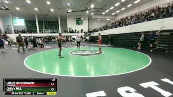 126 lbs Champ. Round 2 - Lukus Heflebower, Evanston vs Chevy Hill, Powell