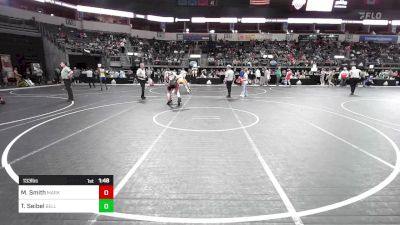 133 lbs Quarterfinal - Mason Smith, Marksmen Wrestling Club vs Tyson Seibel, Belleville Little Devils