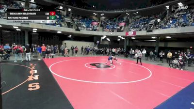 120 lbs Champ. Round 2 - Benjamin Rashman, Edwardsville vs Nathan Flores, St. Viator
