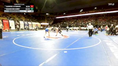 175 Class 3 lbs Quarterfinal - Quinten Attebury, Belton vs Mason McCurry, Bolivar